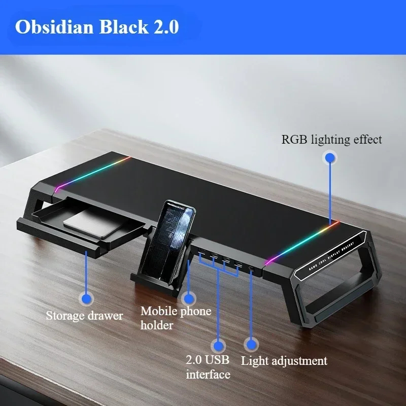 Monitor Riser Stand - Kurebingzun T1 Monitor Stand Foldable Desktop