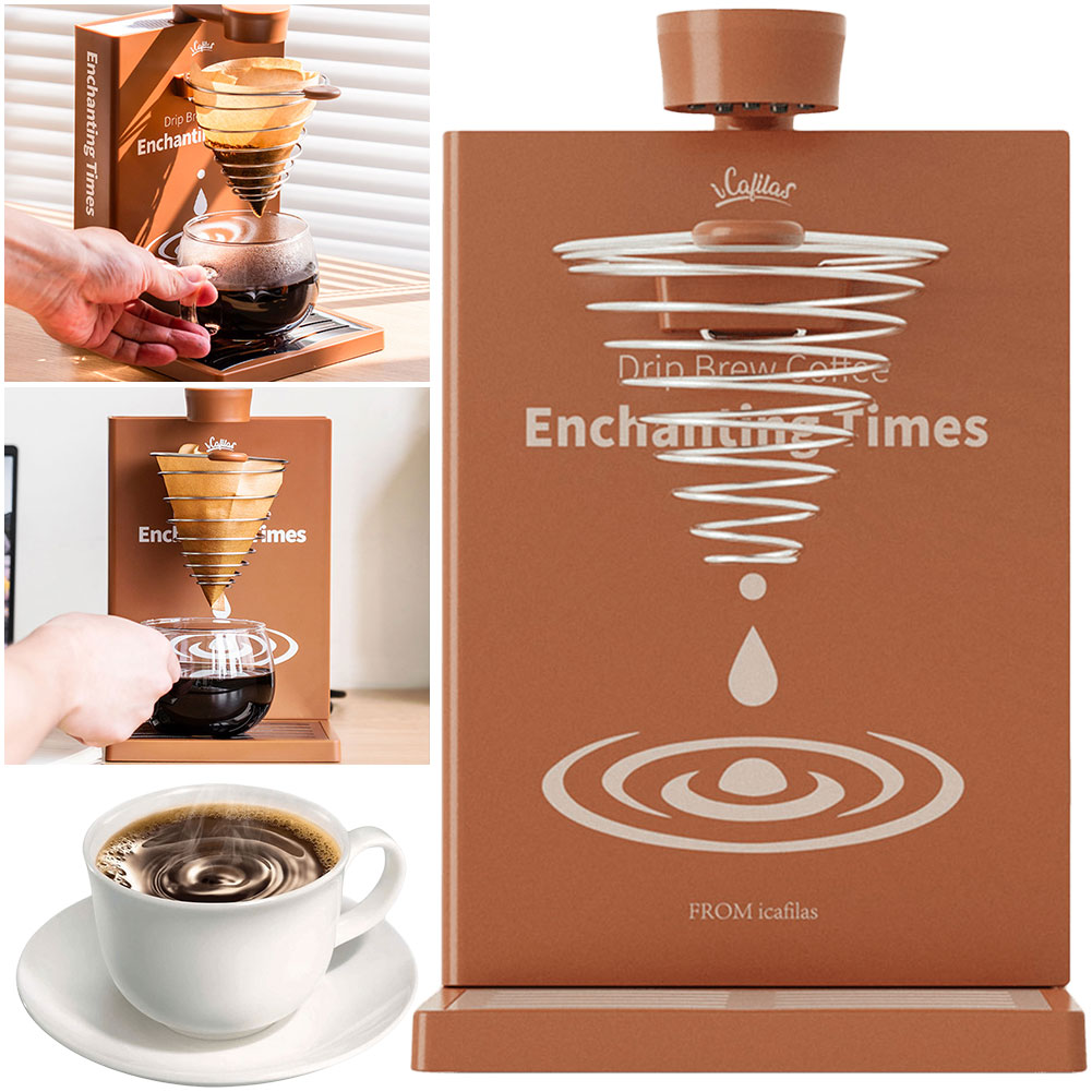 Home Office With Library - Electric Coffee Machine with Filter Paper