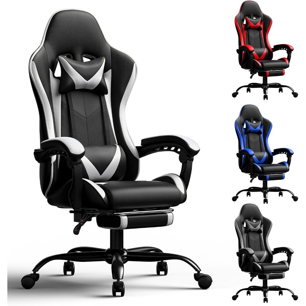 Ergonomic Office Chair - Ergonomic Computer Chair with Footrest and