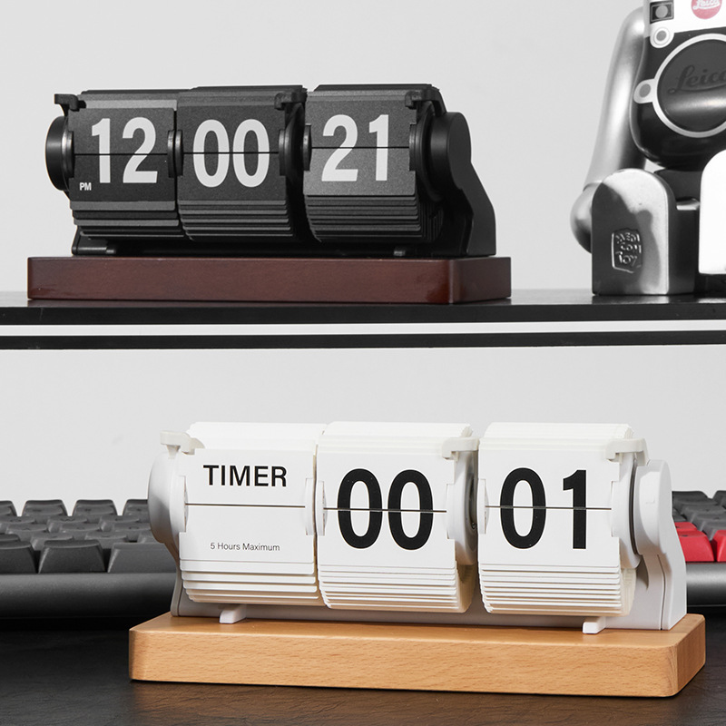 Vintage Wooden Desk Clock 3-Pa - đánh giá và giá Home Office Minimalist