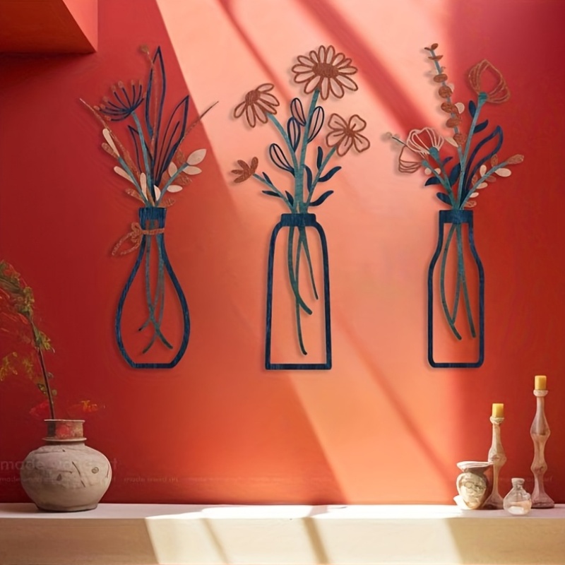 3 Large Floral Wall Art Sculpt - đánh giá và giá Home Office Interior Design