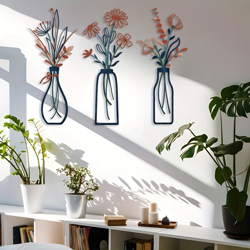 3 Large Floral Wall Art Sculpt - đánh giá và giá Home Office Interior Design