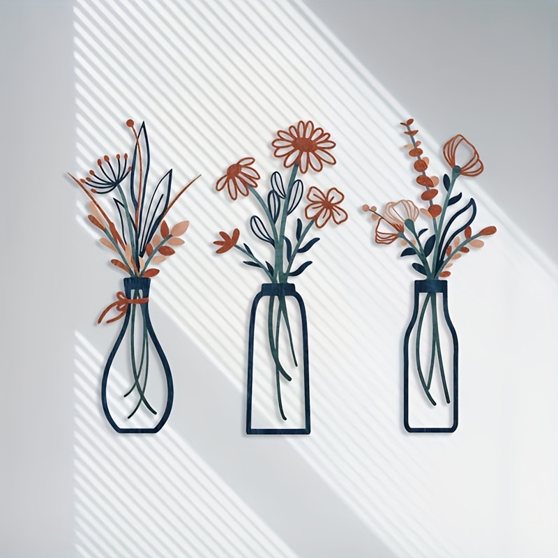 3 Large Floral Wall Art Sculpt - đánh giá và giá Home Office Interior Design