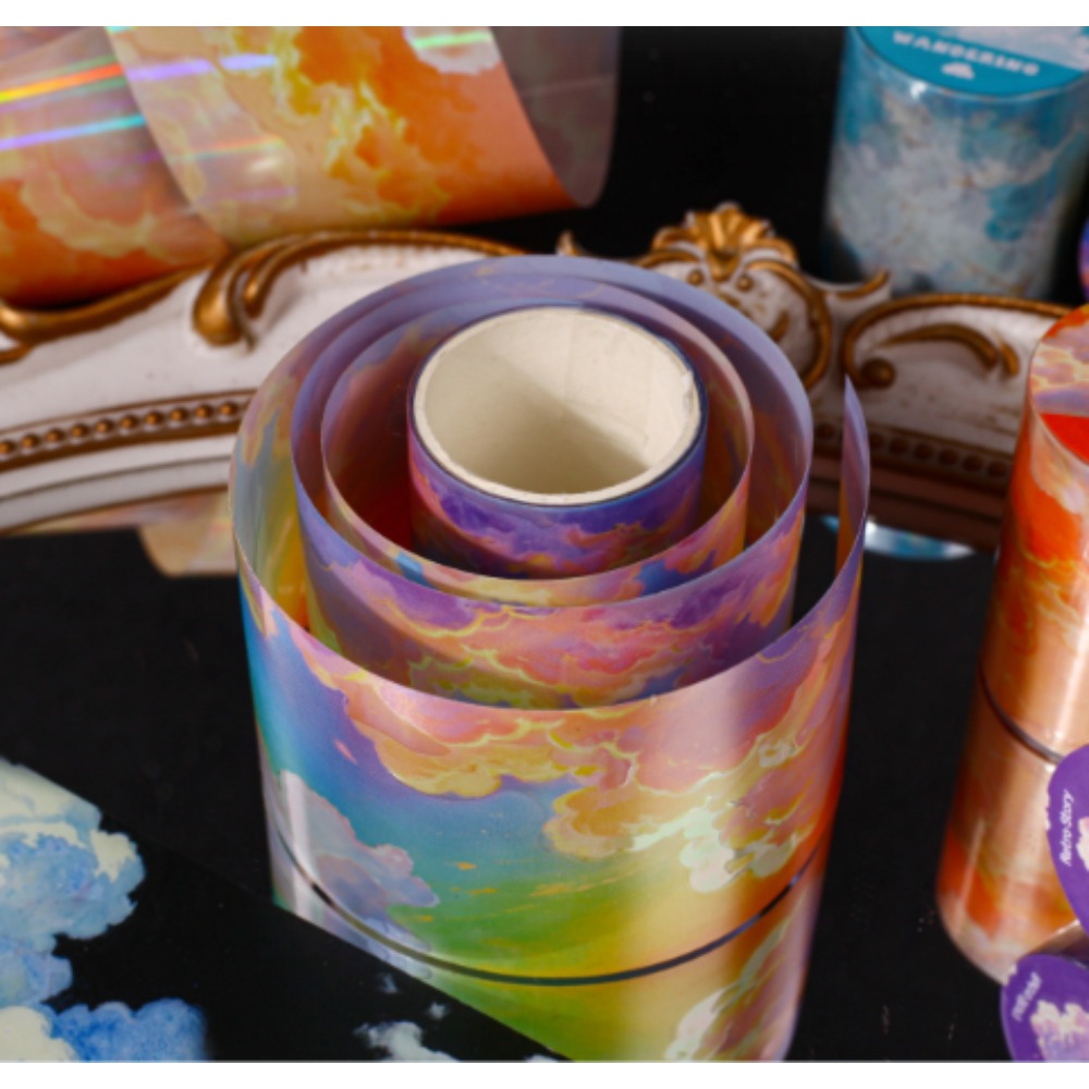 50mm X 2m PET Sky Clouds Tape  - đánh giá và giá Home Office 2M X 2M
