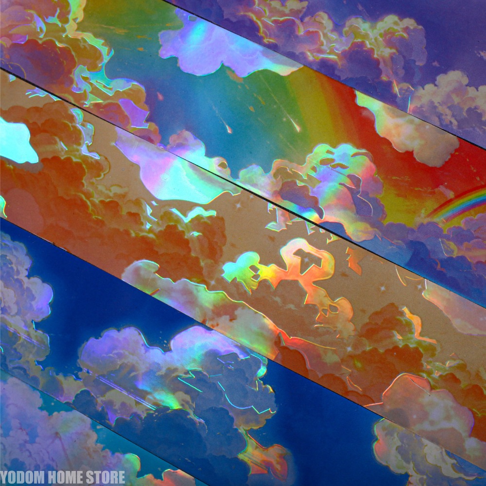 50mm X 2m PET Sky Clouds Tape  - đánh giá và giá Home Office 2M X 2M