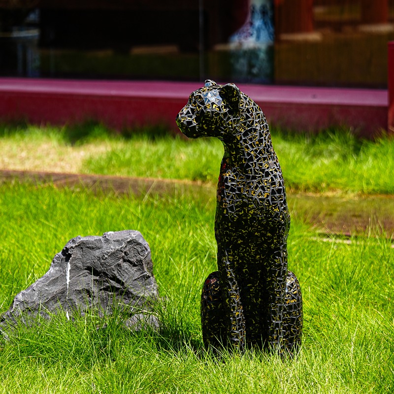 Black Gold Glass Patch Leopard - đánh giá và giá Home Office With Sofa