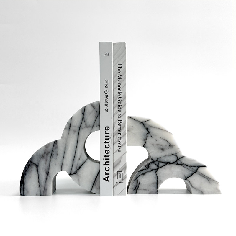 Modern Marble Bookends Heavy D - đánh giá và giá Home Office With Library