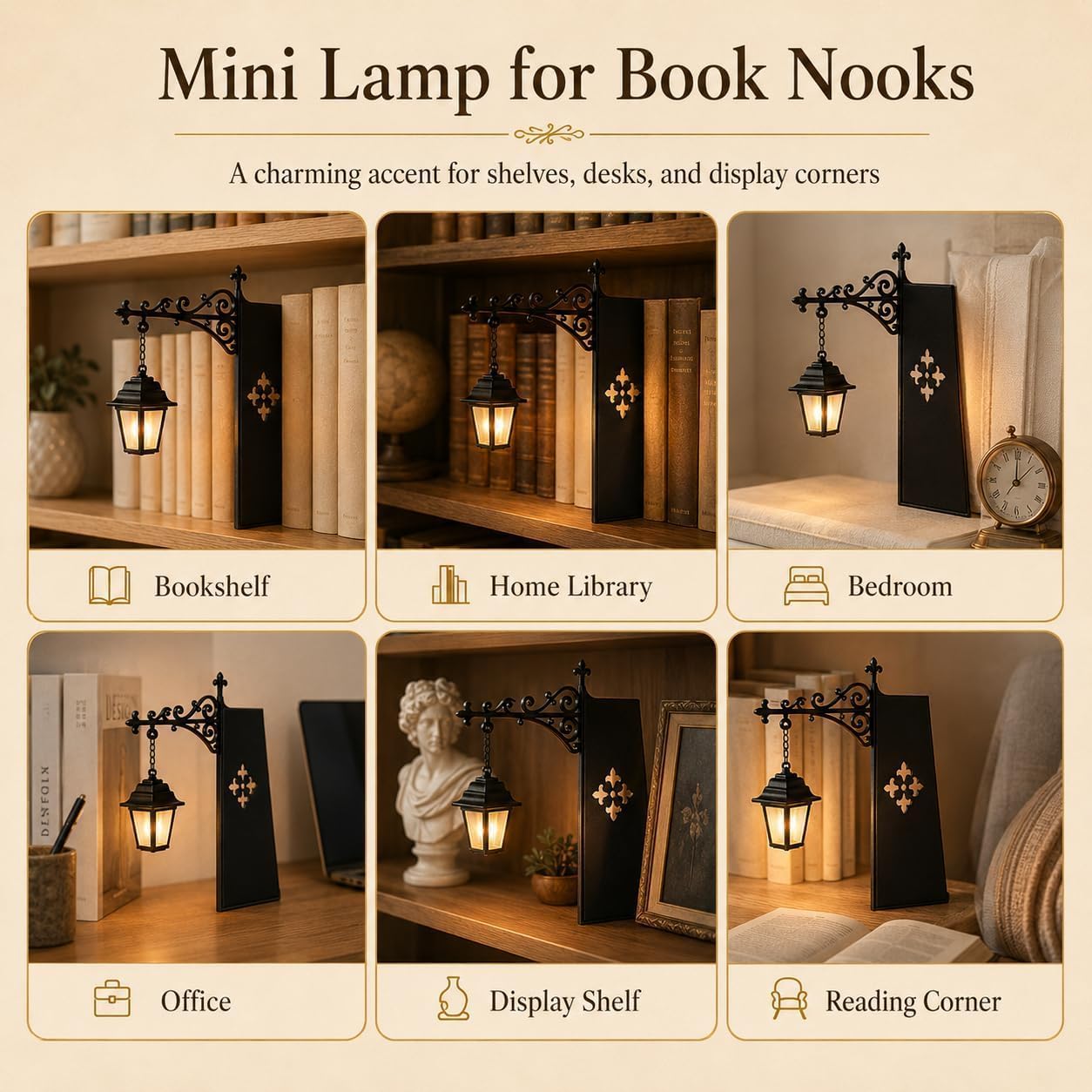 Mini Vintage Library Lantern B - đánh giá và giá Home Office With Library