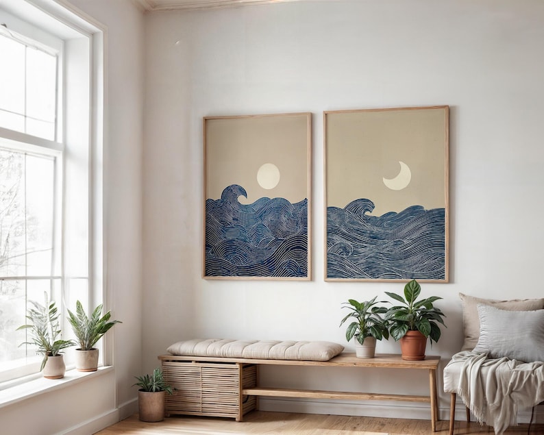 2pcs Japandi Minimalist Moon C - đánh giá và giá Home Office Minimalist