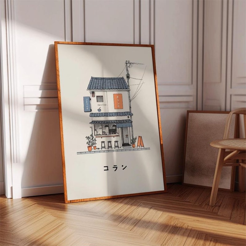 1pc Japanese Ramen Shop Canvas - đánh giá và giá Home Office Minimalist