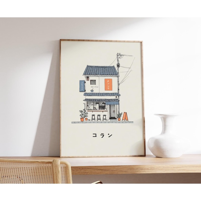 1pc Japanese Ramen Shop Canvas - đánh giá và giá Home Office Minimalist