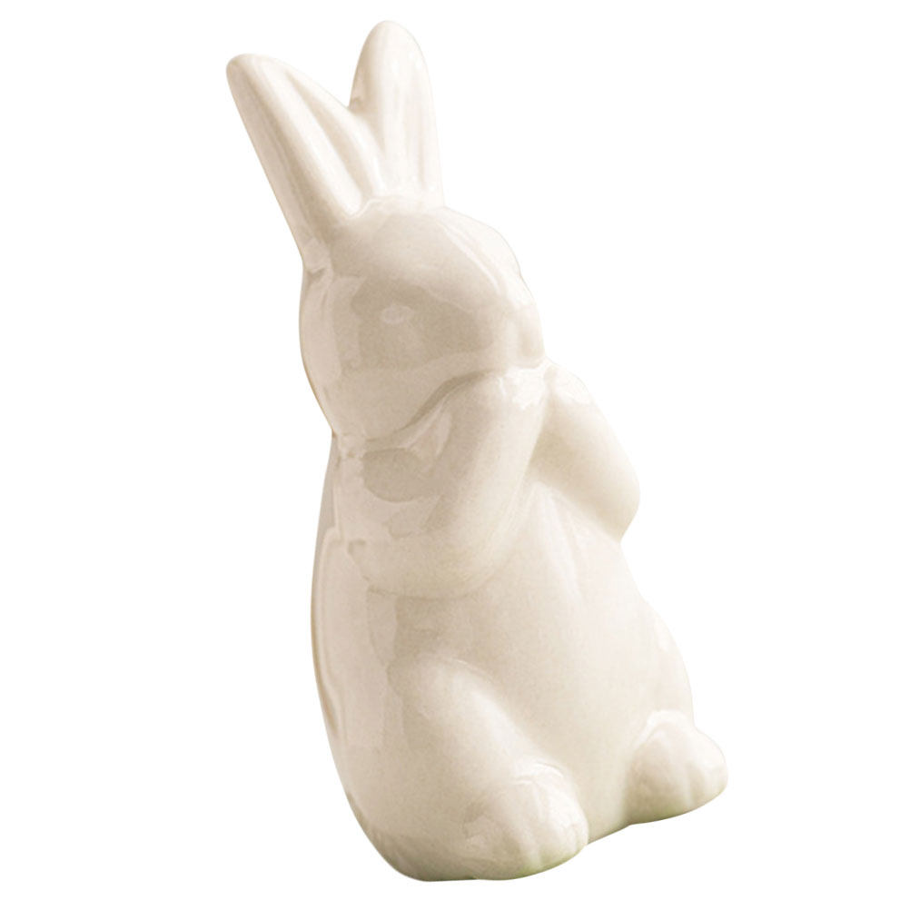 White Ceramic Bunny Decoration - đánh giá và giá Home Office Interior Design