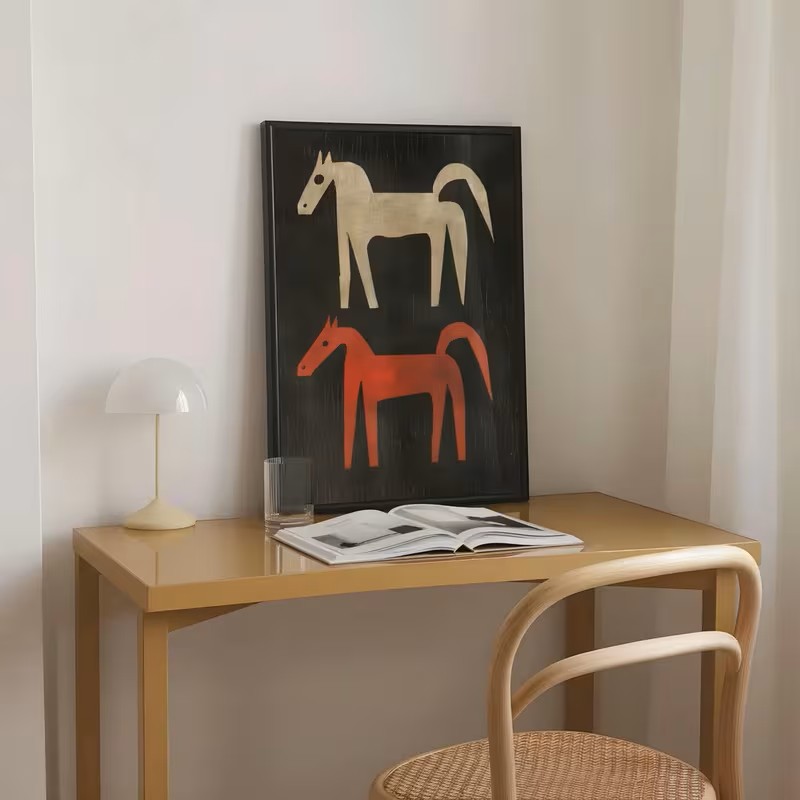 Animal Canvas Poster Wall Feat - đánh giá và giá Home Office Interior Design