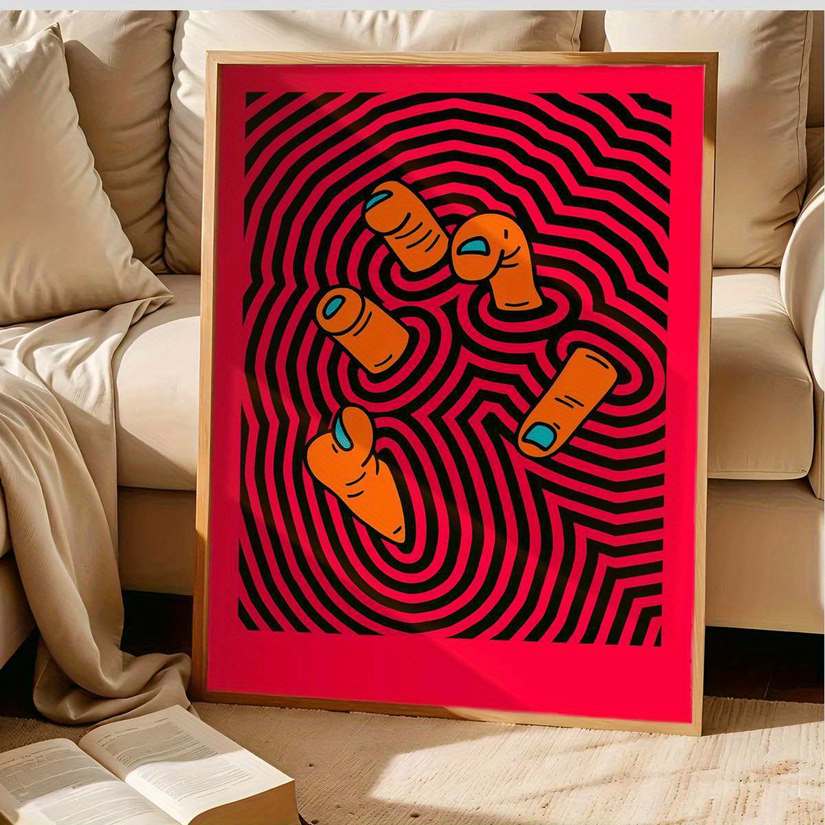 Modern Abstract Finger Art Pos - đánh giá và giá Home Office Minimalist