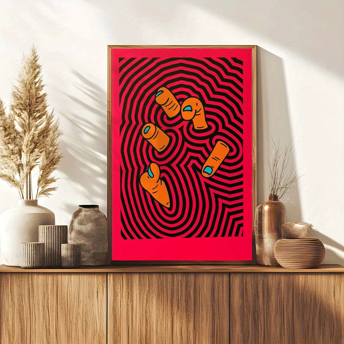 Modern Abstract Finger Art Pos - đánh giá và giá Home Office Minimalist