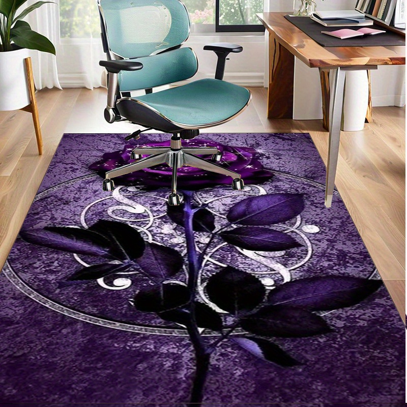 Purple Leaf Rug for Elegant Of - đánh giá và giá Home Office Interior Design