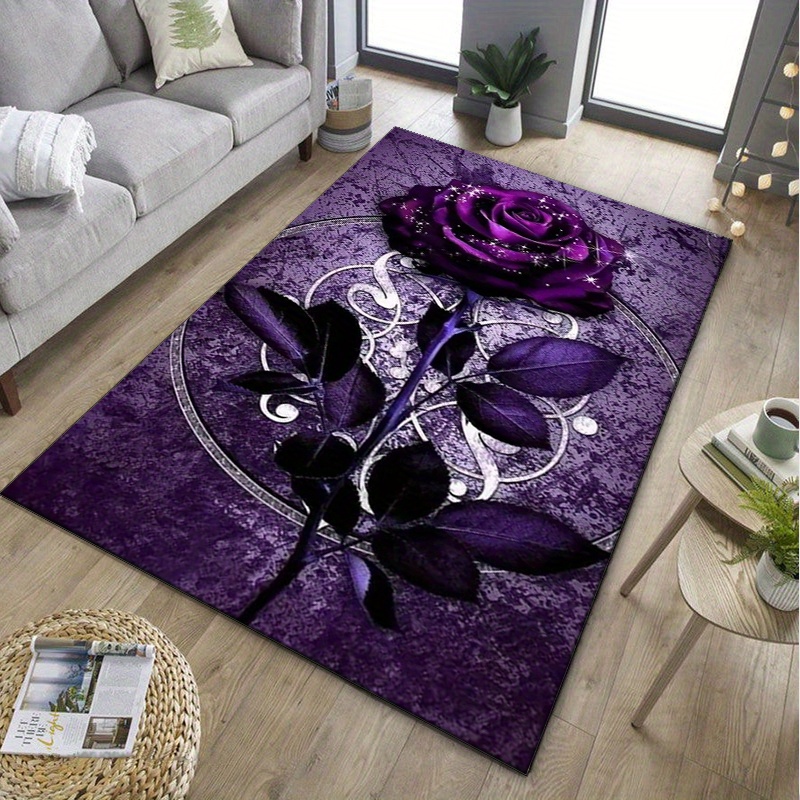 Purple Leaf Rug for Elegant Of - đánh giá và giá Home Office Interior Design