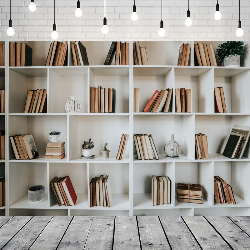 White Bookshelf Photography Ba - đánh giá và giá Home Office Background For Zoom