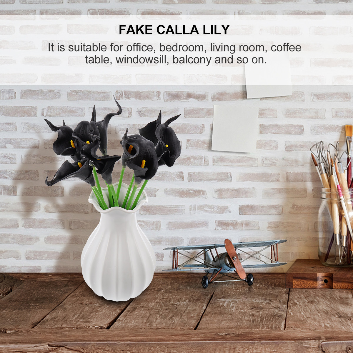 10Pcs Premium Artificial Calla - đánh giá và giá Home Office Interior Design