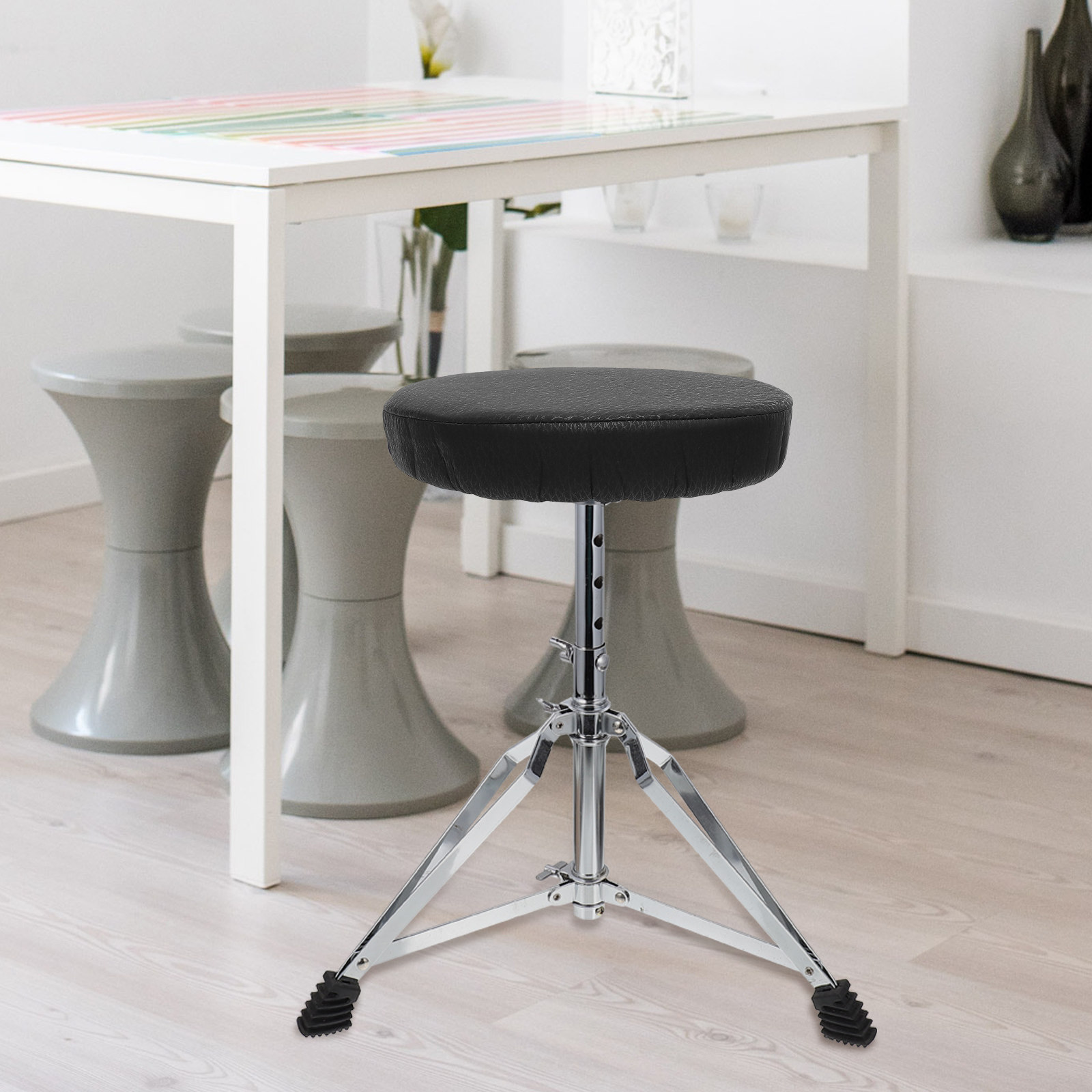 Super Round Stool Cover Black  - đánh giá và giá Home Office With Sofa