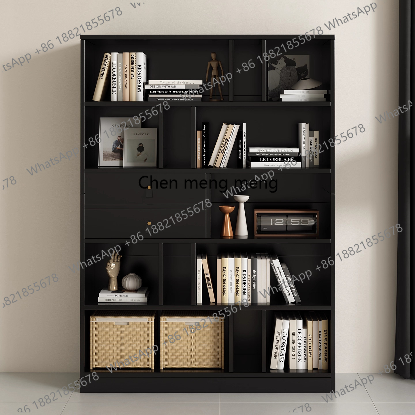 Book Shelf Wall and Bookcase 6 - đánh giá và giá Home Office With Library