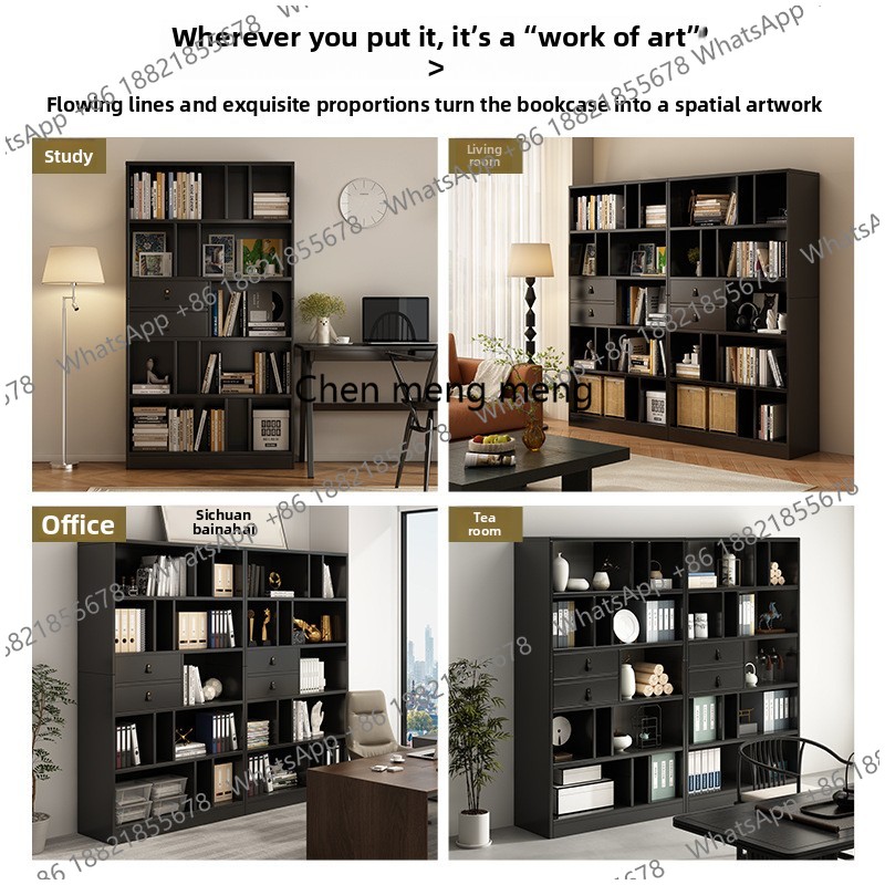 Book Shelf Wall and Bookcase 6 - đánh giá và giá Home Office With Library