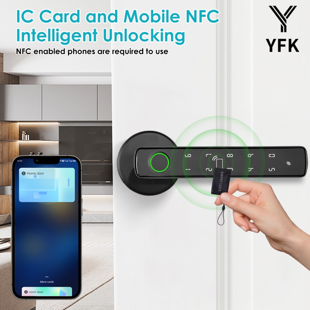 YFK Tuya 5-in-1 Smart Door Han - đánh giá và giá Home Office Immigration