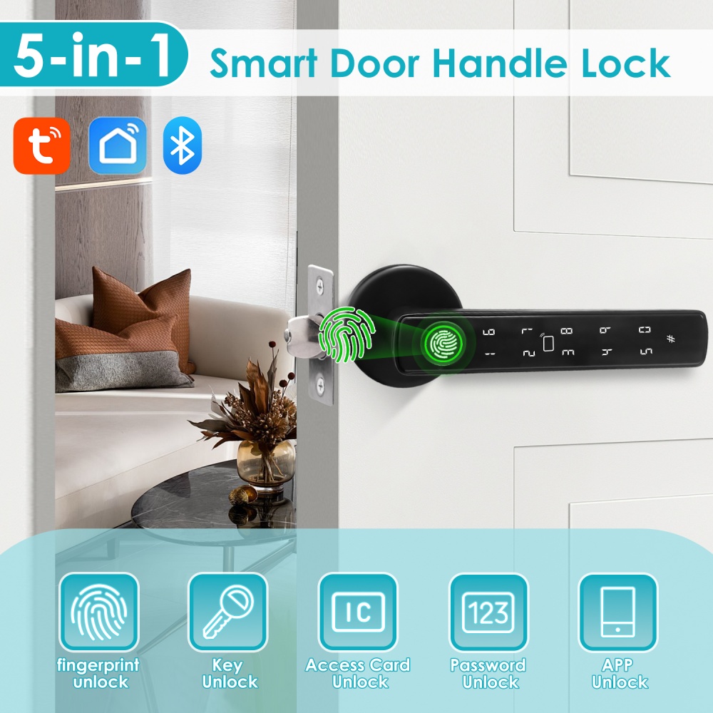 YFK Tuya 5-in-1 Smart Door Han - đánh giá và giá Home Office Immigration
