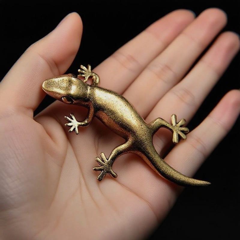 Handmade Bronze Retro Gecko Li - đánh giá và giá Home Office Gadgets
