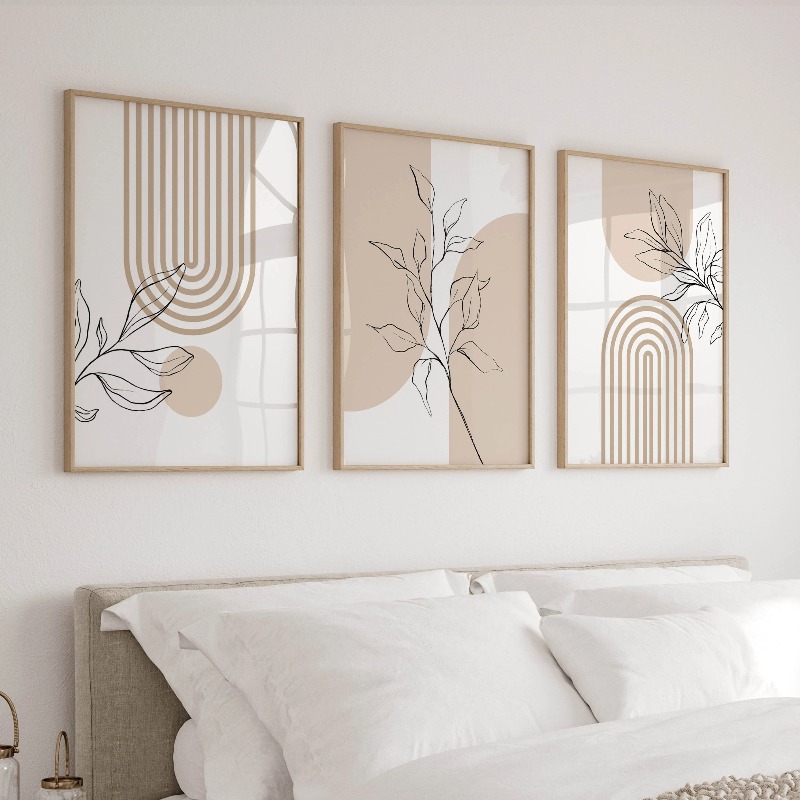 Neutral Wall Art Prints for Mo - đánh giá và giá Home Office Minimalist
