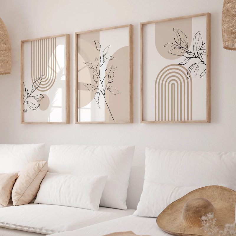 Neutral Wall Art Prints for Mo - đánh giá và giá Home Office Minimalist
