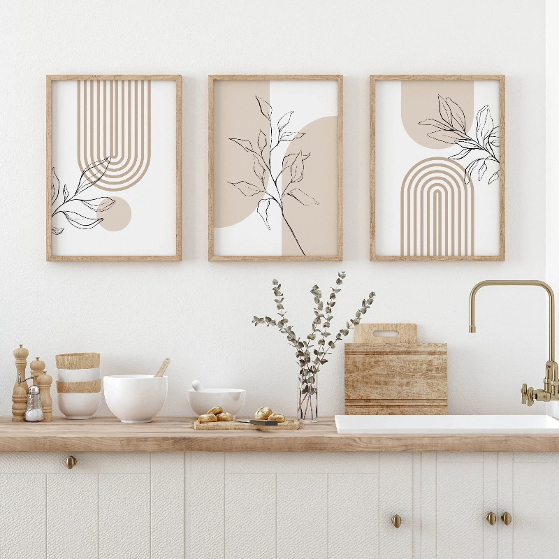 Neutral Wall Art Prints for Mo - đánh giá và giá Home Office Minimalist